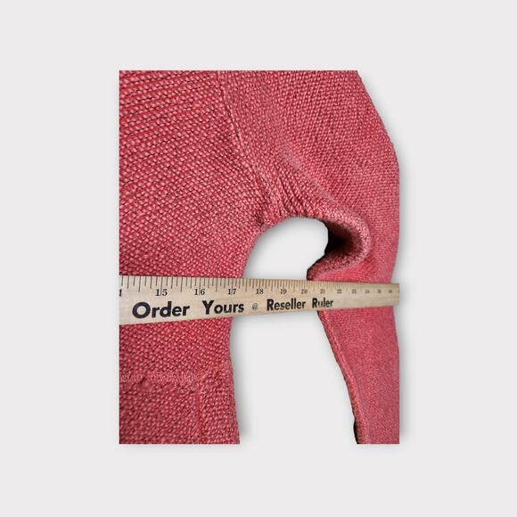 Soft Surroundings Breakwater Pullover Sweater Orange Pink Women’s Small - Picture 4 of 6